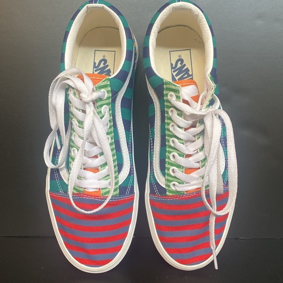 Vans Old Skool Skate Shoe Lace Up Stripe Block Multicolor Journeys M9 W10.5 - Picture 5 of 9